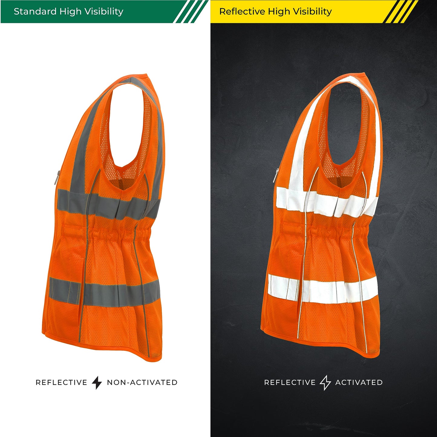 Shine Bright Safety Vest - High Visibility with Reflective Straps and Pockets – Premium, Soft, Durable, and Breathable