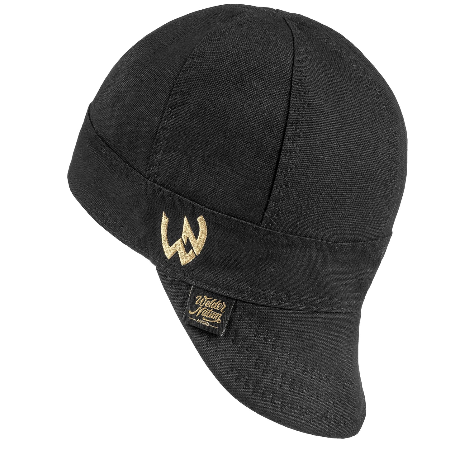 Welder Nation 8 Panel Soft, 10 oz Light Weight Cotton Welding Cap, Durable for Safety and Protection While Welding. Stick ARC