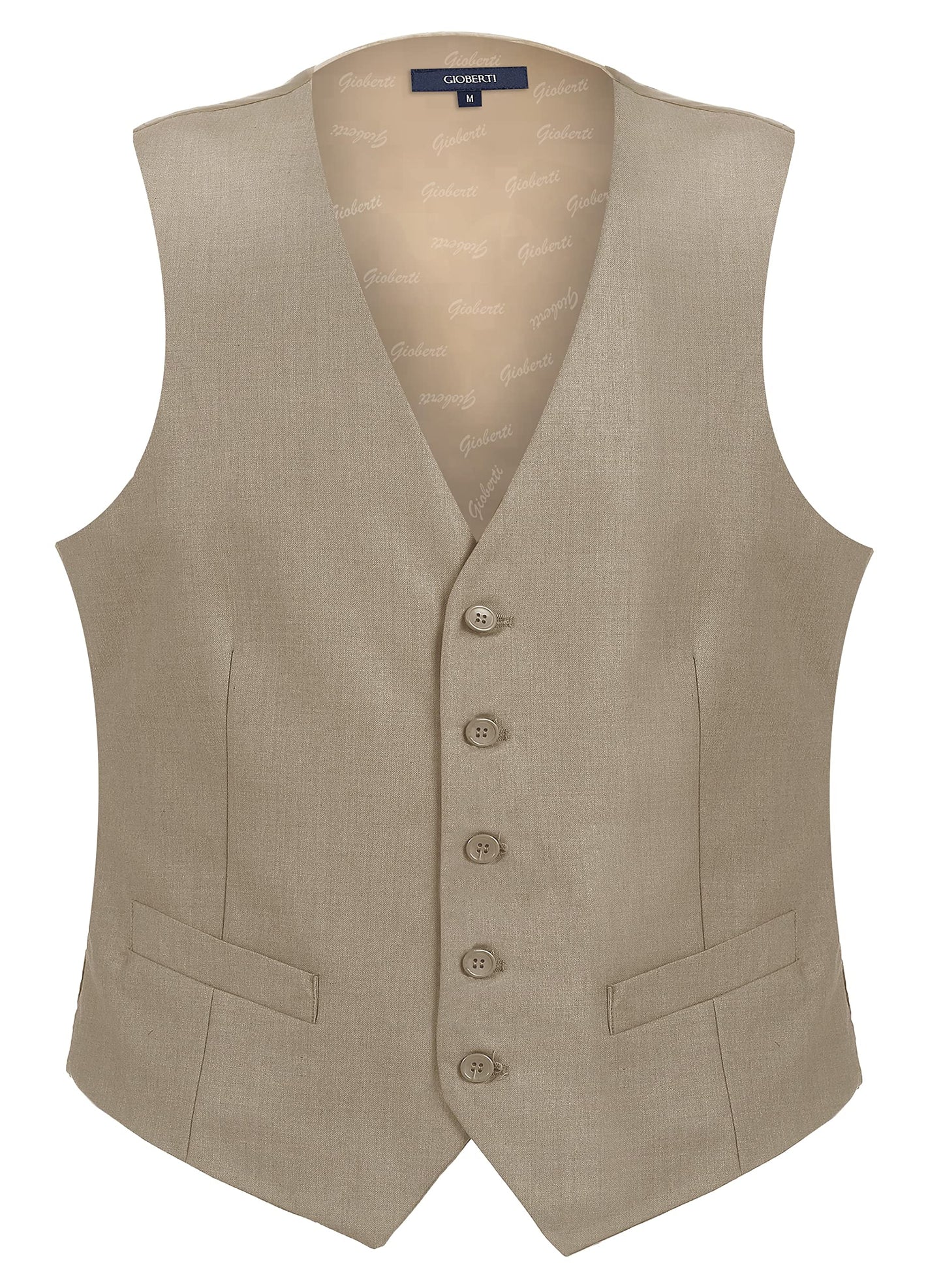 Gioberti Men's Formal Suit Vest Fit for Business or Casual Dress