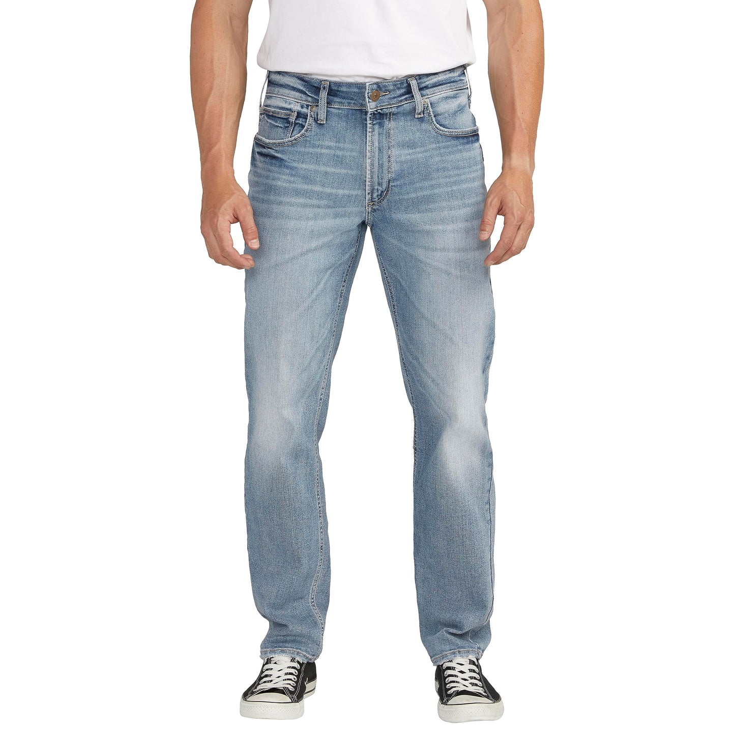 Silver Jeans Co. Men's Eddie Athletic Fit Tapered Leg Jeans