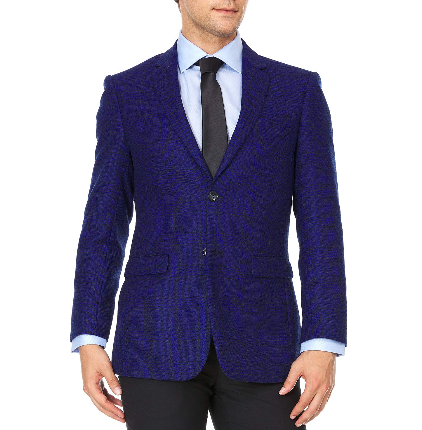 Adam Baker Men's Single Breasted Ultra Slim Fit Wool Blazer/Sport Coat - Many Styles and Colors