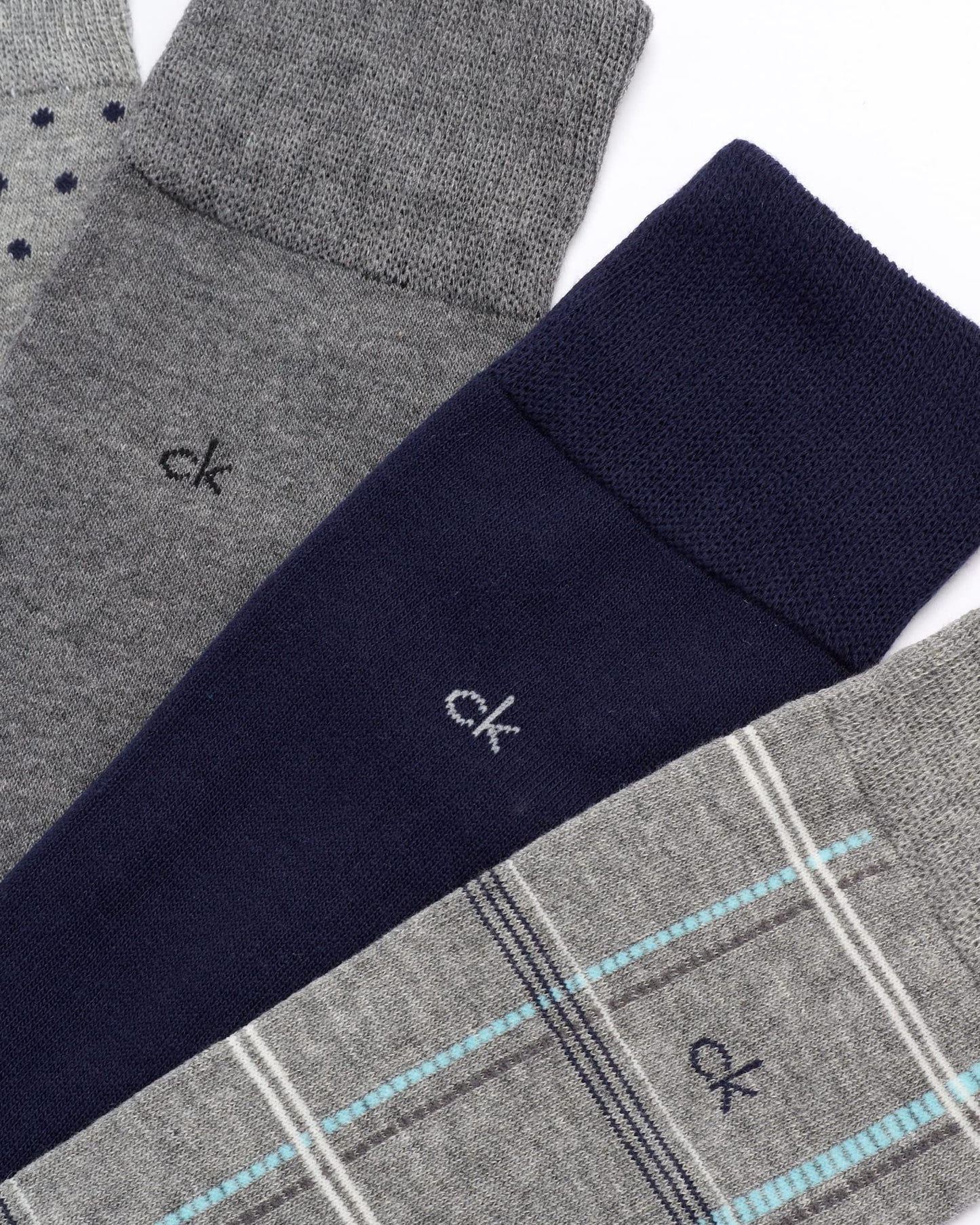 Calvin Klein Men's Dress Socks - Lightweight Cotton Blend Crew Socks (8 Pairs)