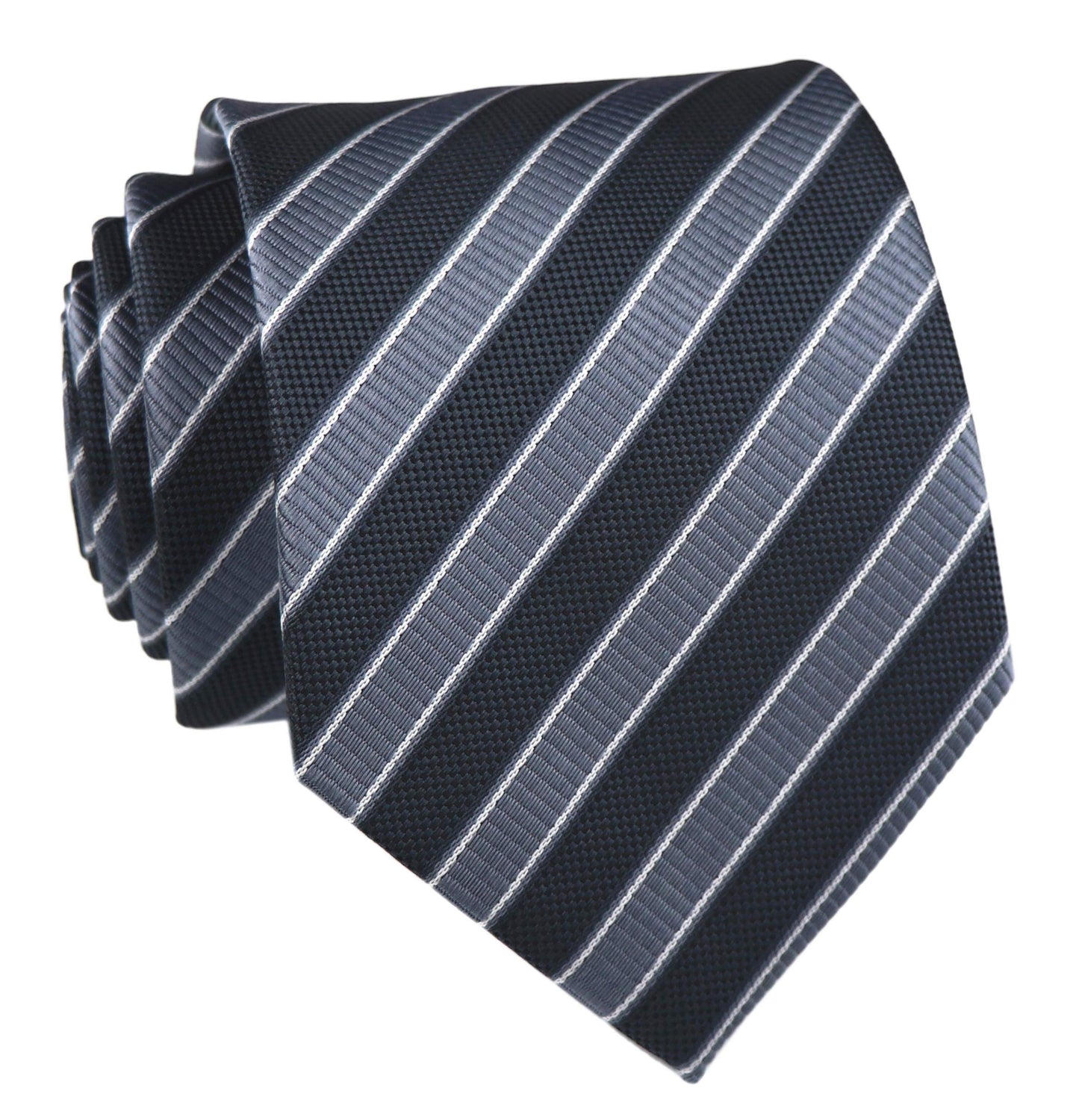 Kihatwin Men's Gingham Check Stripe Ties Pattern Business Formal Designer Neckties 3.15"