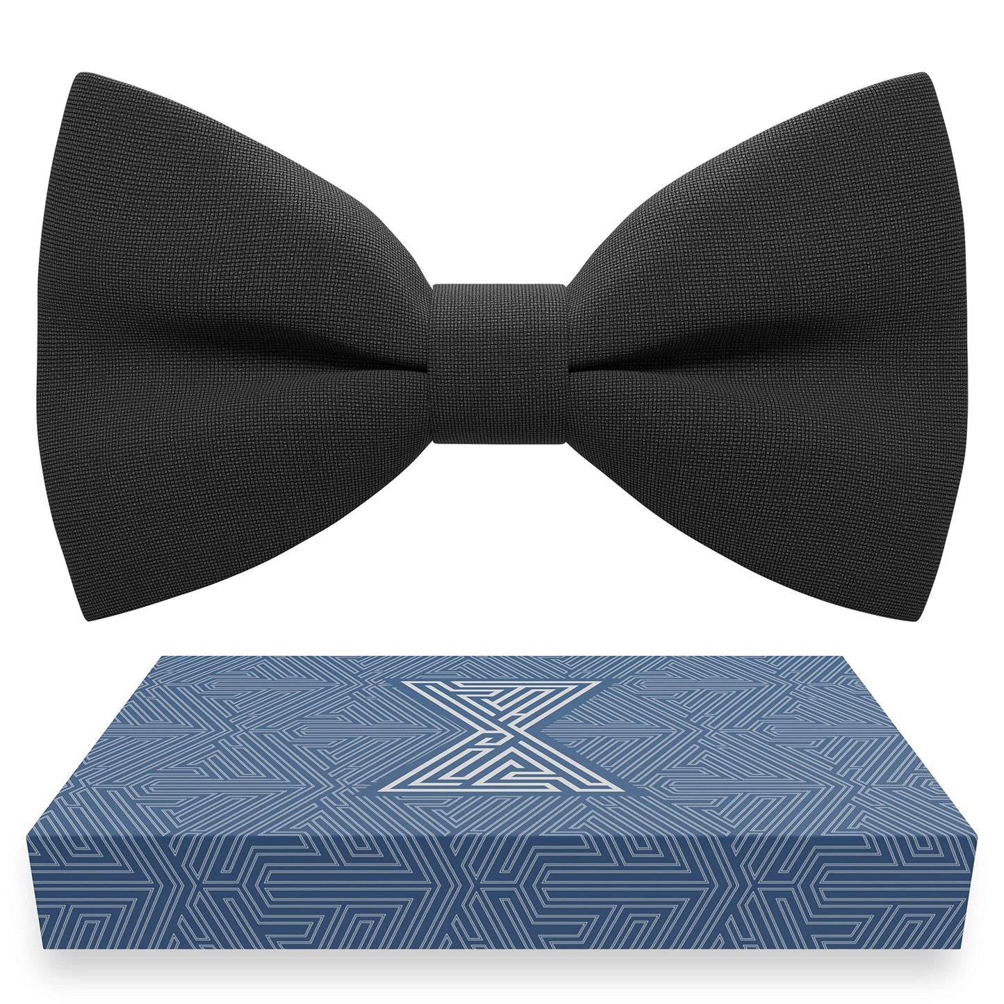 Bow Tie House Mens Bowties Pre-tied Shape Clip on Bowtie Solid Men Formal Wear for kids, baby boys, toddler any age bow ties