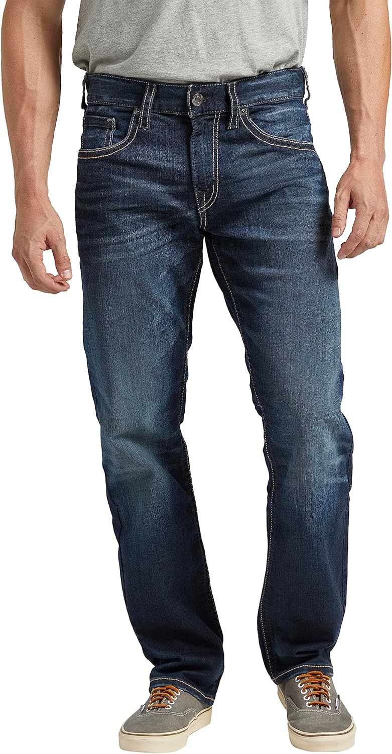 Silver Jeans Co. Men's Eddie Athletic Fit Tapered Leg Jeans