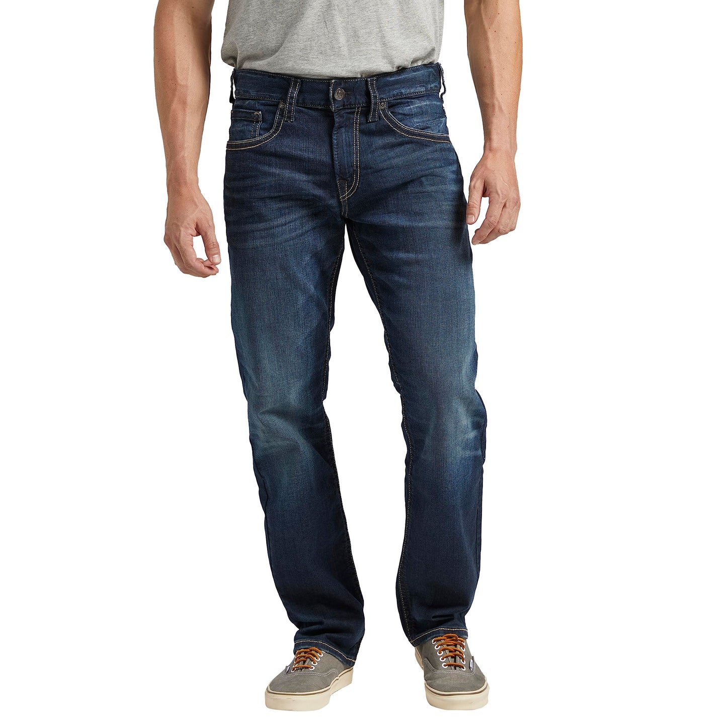 Silver Jeans Co. Men's Eddie Athletic Fit Tapered Leg Jeans