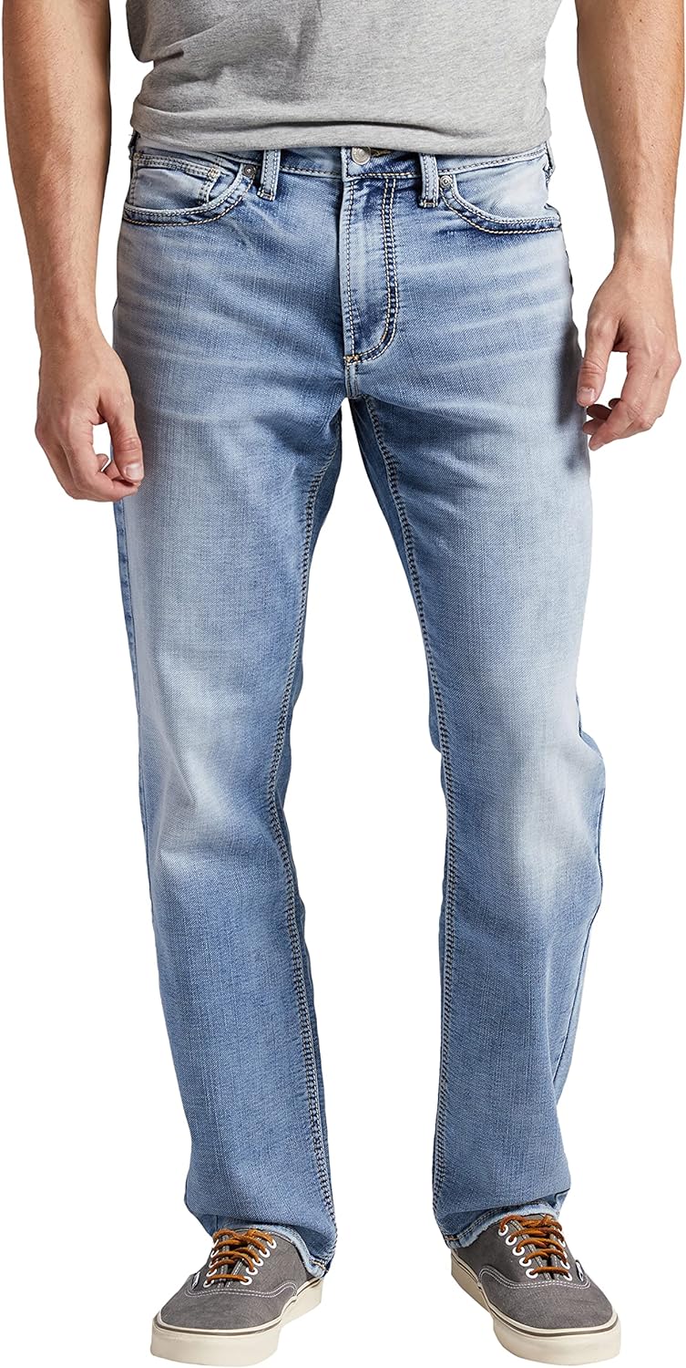 Silver Jeans Co. Men's Eddie Athletic Fit Tapered Leg Jeans