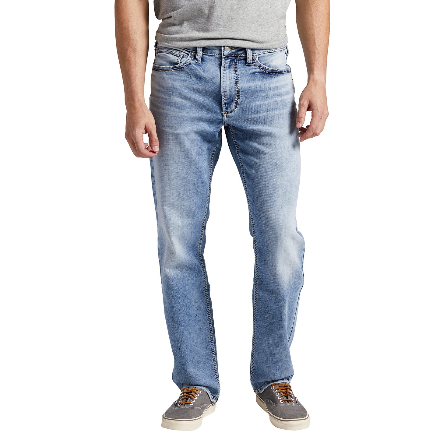 Silver Jeans Co. Men's Eddie Athletic Fit Tapered Leg Jeans