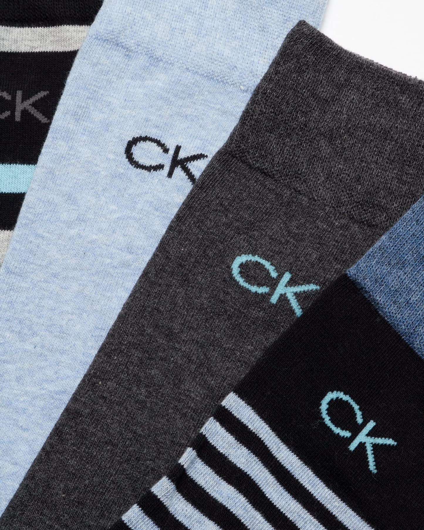 Calvin Klein Men's Dress Socks - Lightweight Cotton Blend Crew Socks (8 Pairs)