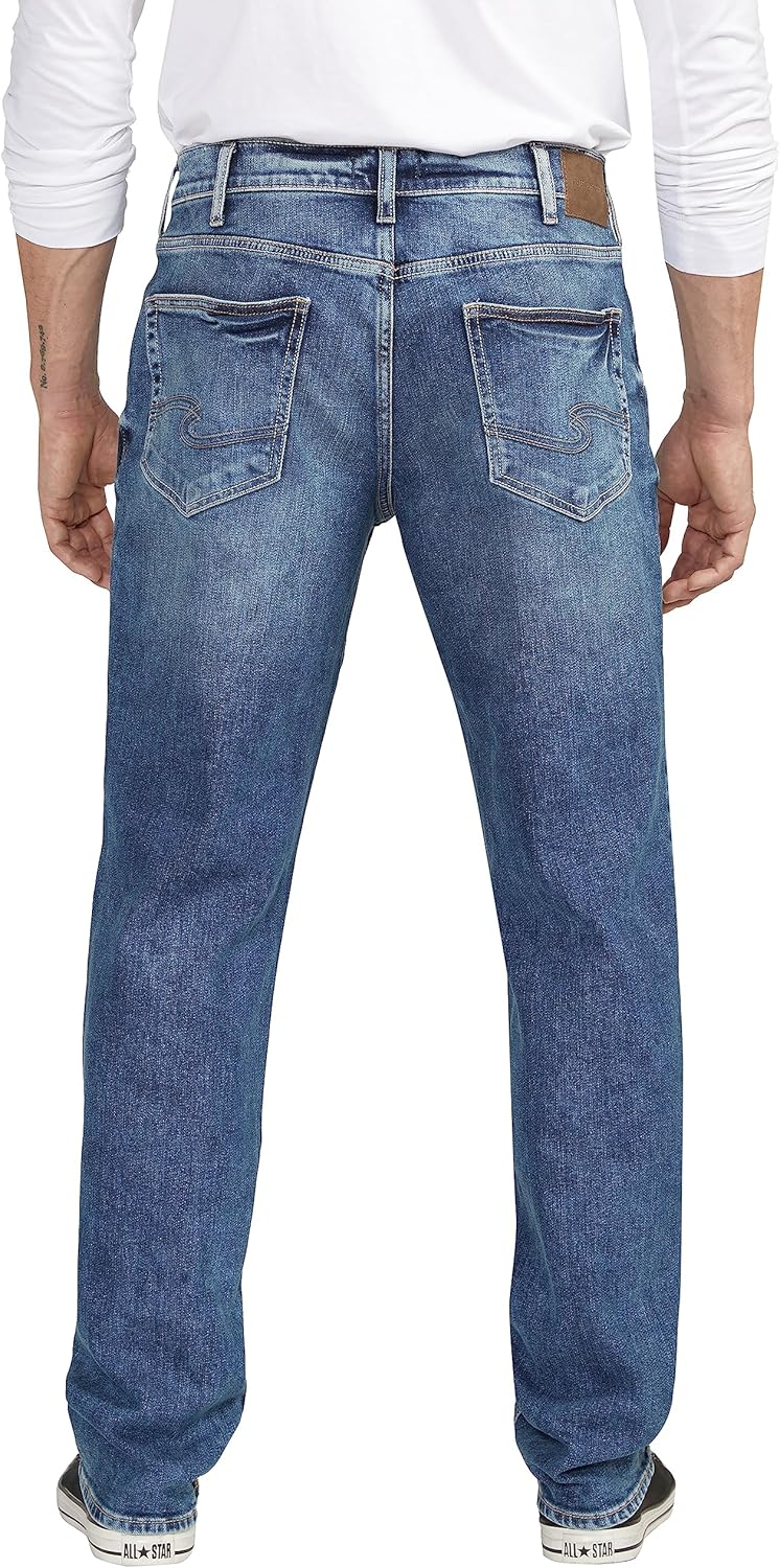 Silver Jeans Co. Men's Eddie Athletic Fit Tapered Leg Jeans