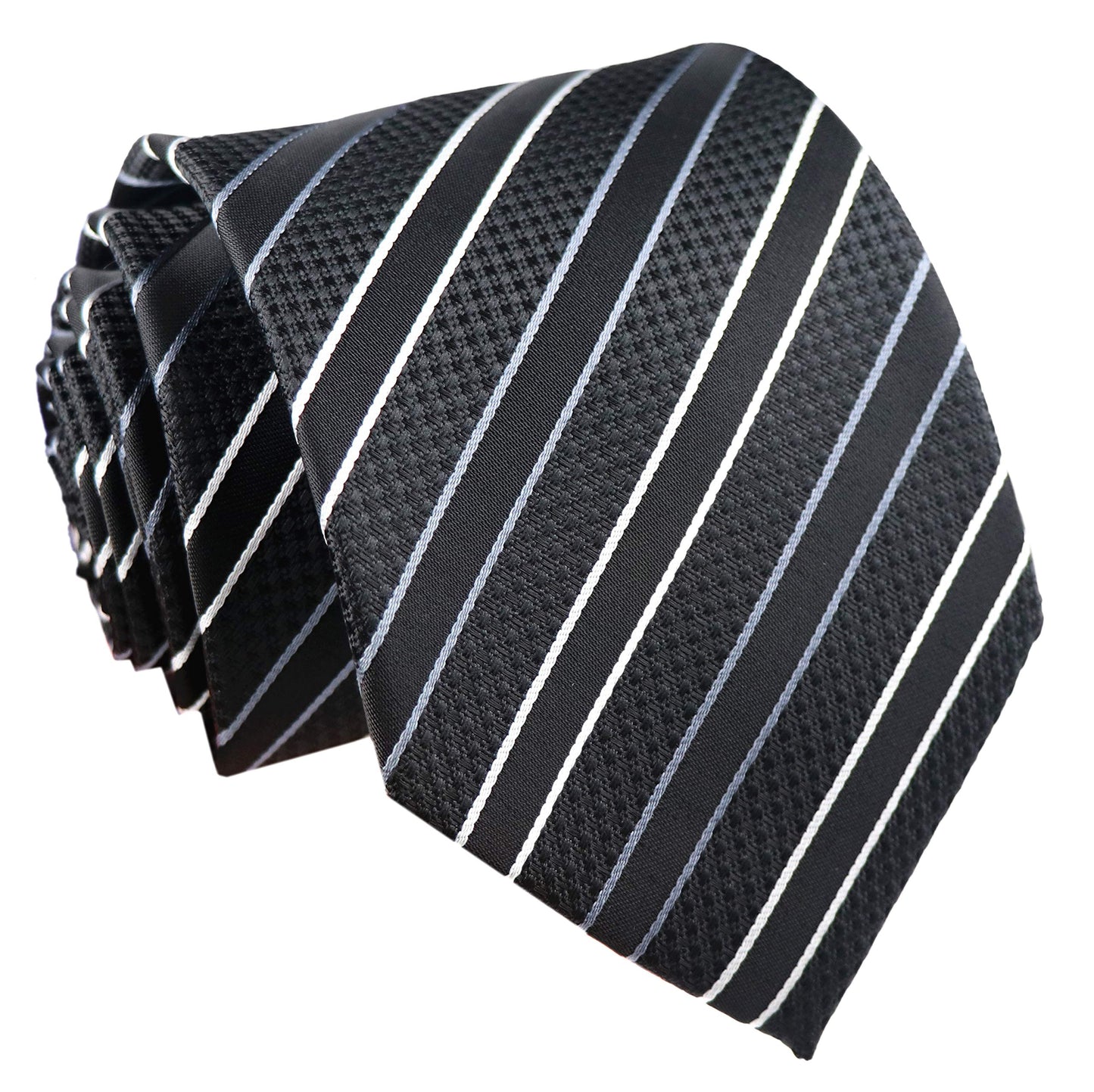 Kihatwin Men's Gingham Check Stripe Ties Pattern Business Formal Designer Neckties 3.15"