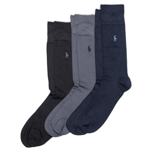 Polo Ralph Lauren Men's Supersoft Flat Crew Socks (3 Pairs)