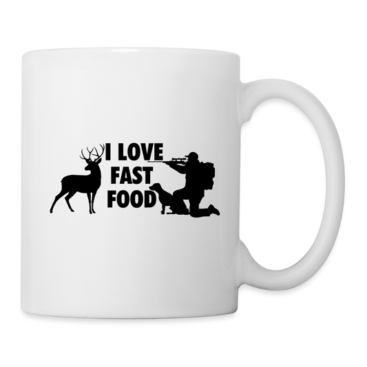 "I Love Fast Food" Coffee/Tea Mug - white