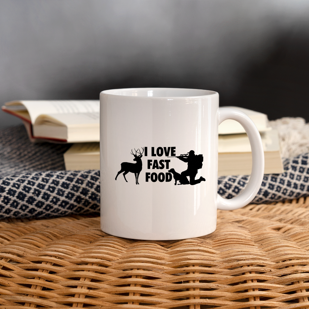 "I Love Fast Food" Coffee/Tea Mug - white