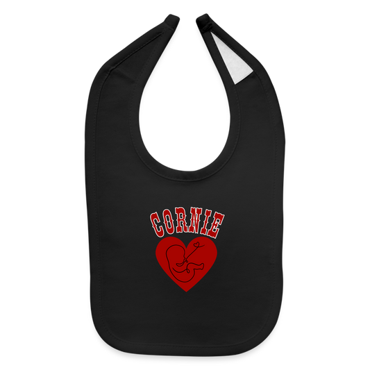 Cornie Baby Bib - black