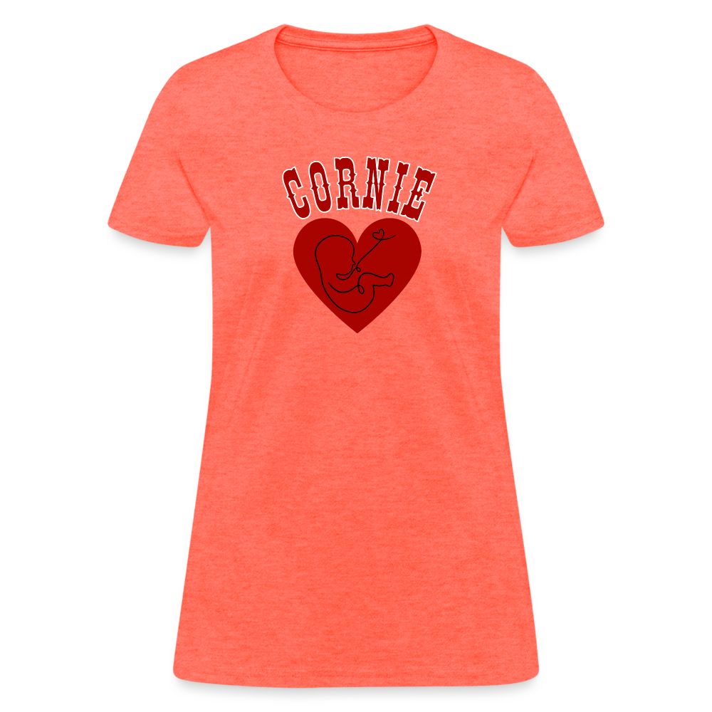 Cornie Baby Women's T-Shirt - heather coral