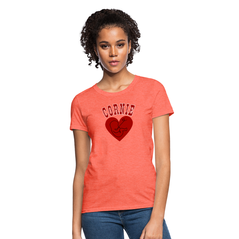 Cornie Baby Women's T-Shirt - heather coral