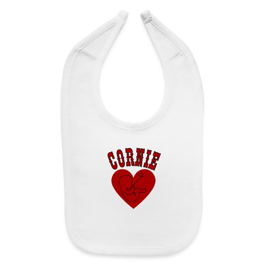 Cornie Baby Bib - white